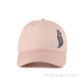 casquette de baseball pour femme avec logo brillant personnalisé